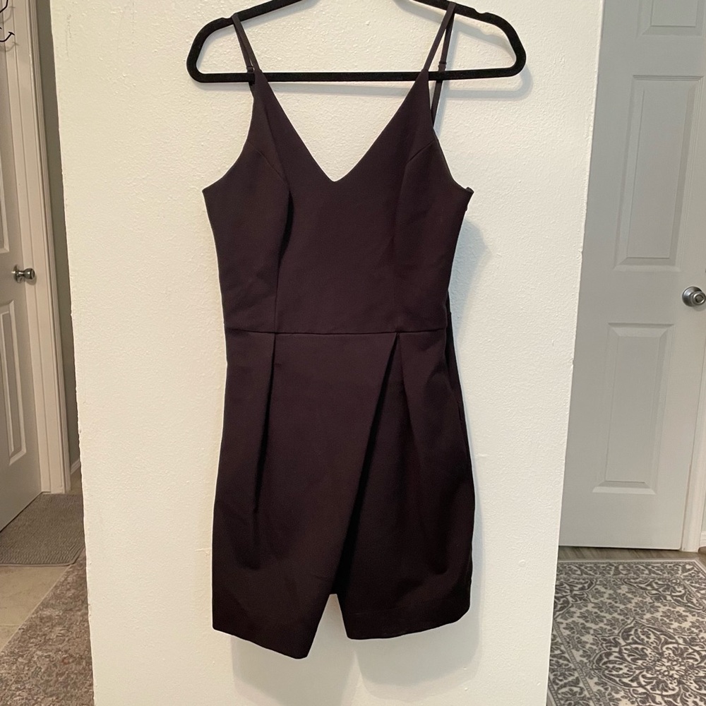 GB Gianni Bini Spaghetti Strap Black Dress L